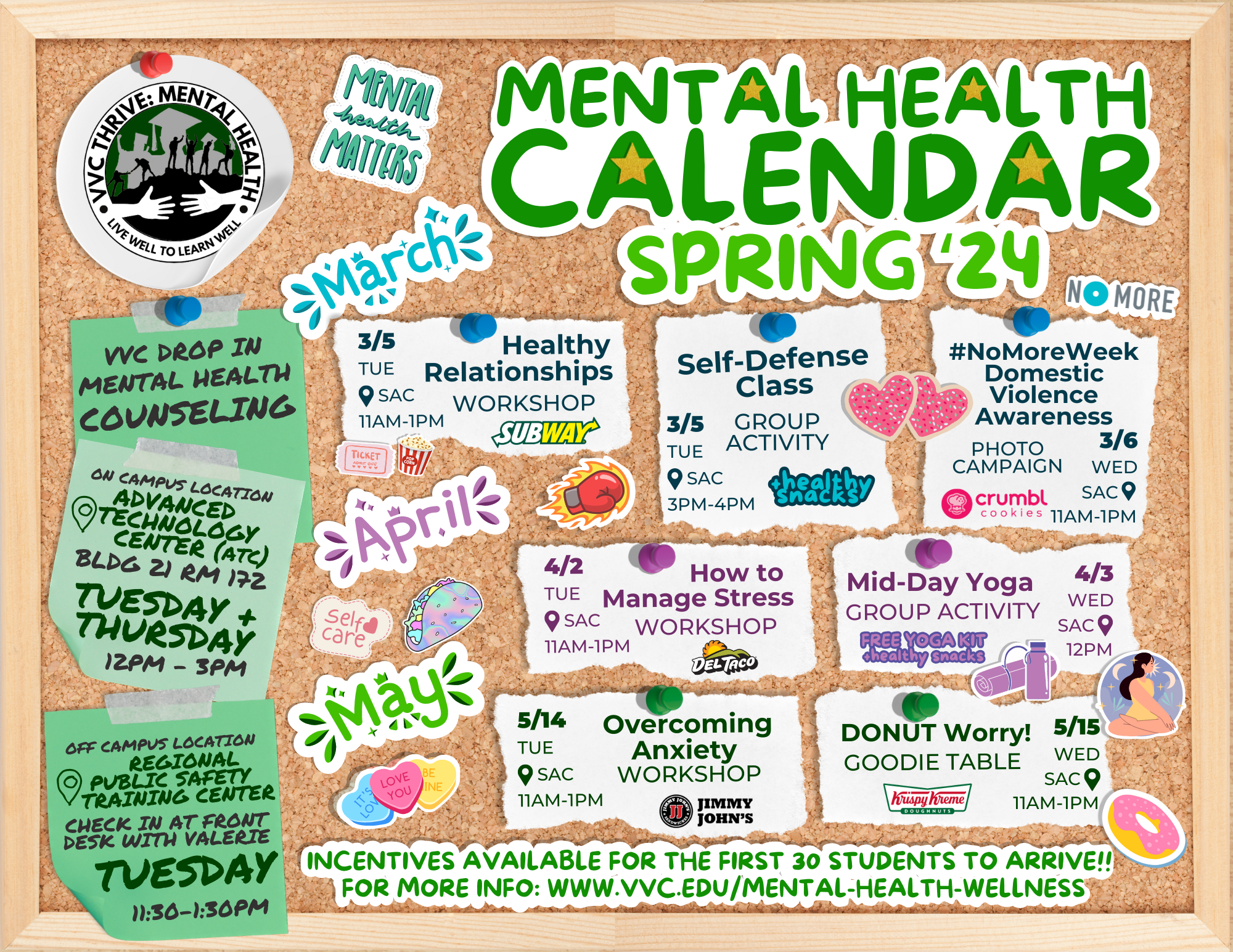 VVC Mental Health Calendar